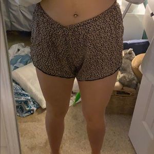 cheetah print pajama shorts